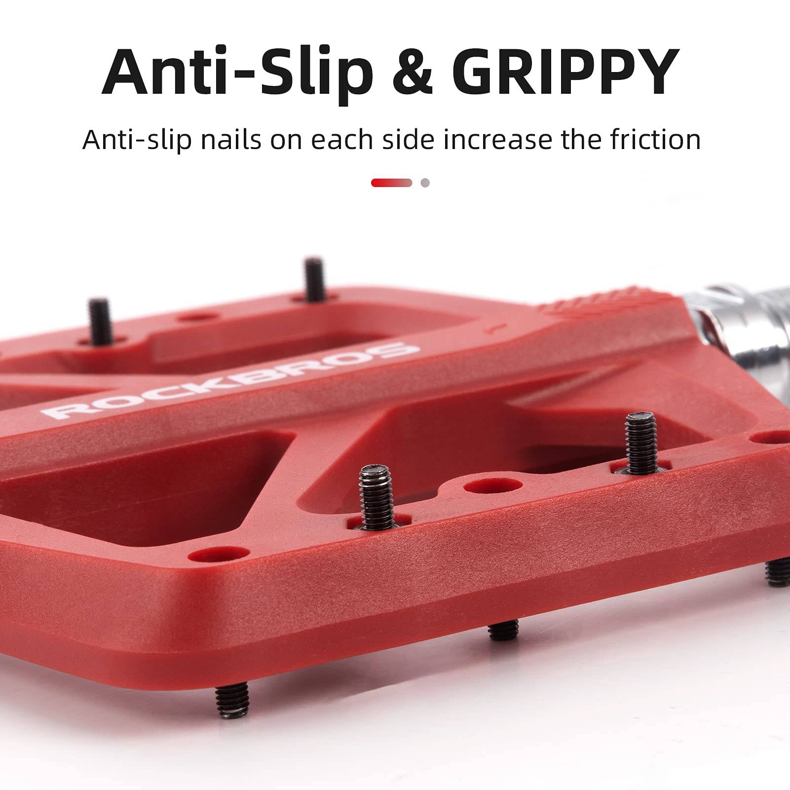 ROCKBROS Flat pedale 9/16 aus Nylon 3 Sealed Bearings rutschfest - Fahrradpedale ROCKBROS - EU - NooMii