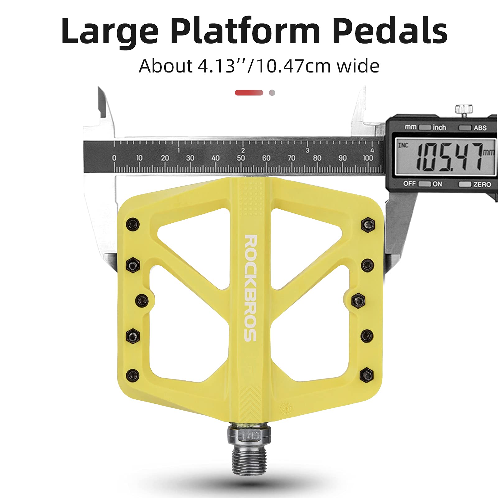ROCKBROS Flat pedale 9/16 aus Nylon 3 Sealed Bearings rutschfest - Fahrradpedale ROCKBROS - EU - NooMii