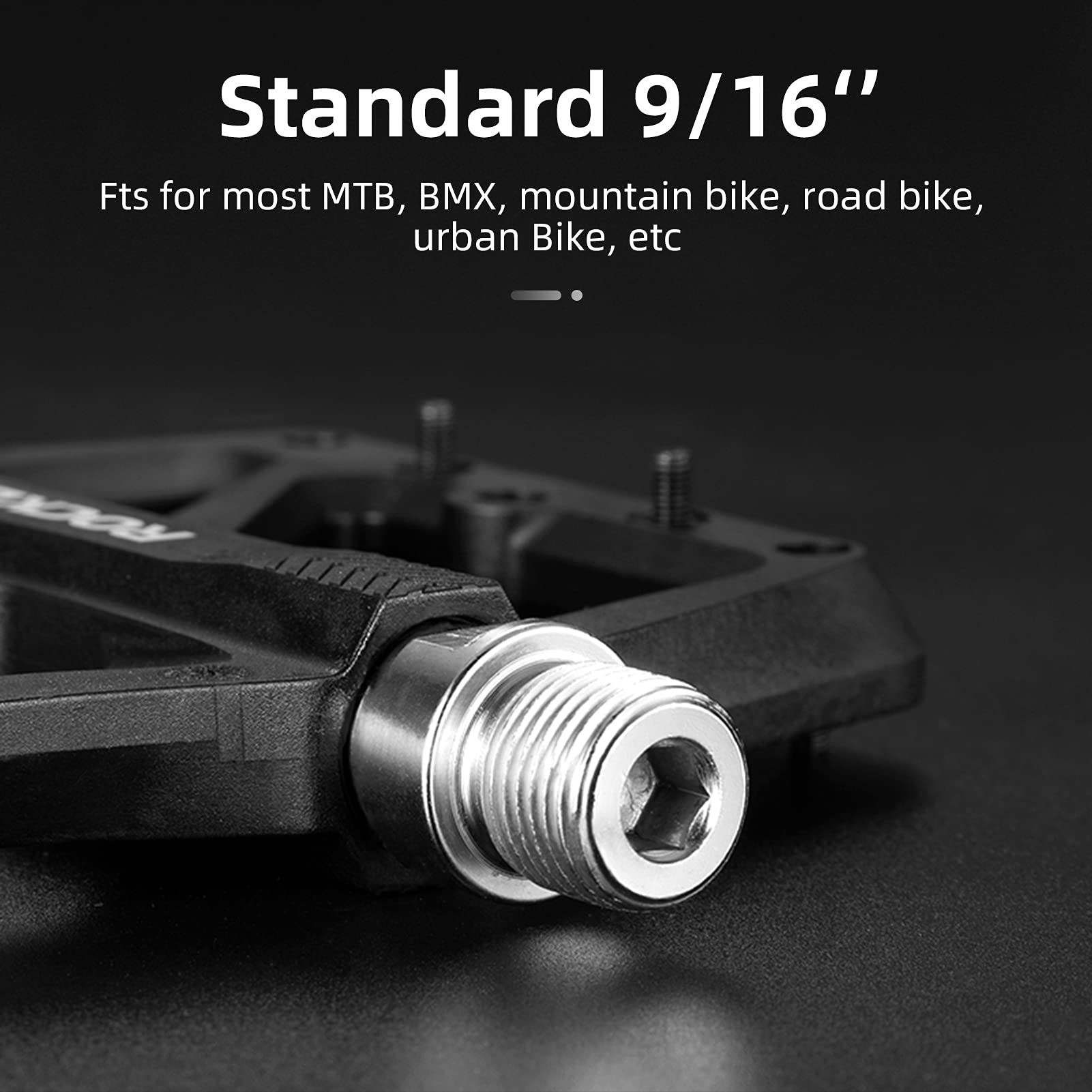 ROCKBROS Flat pedale 9/16 aus Nylon 3 Sealed Bearings rutschfest - Fahrradpedale ROCKBROS - EU - NooMii