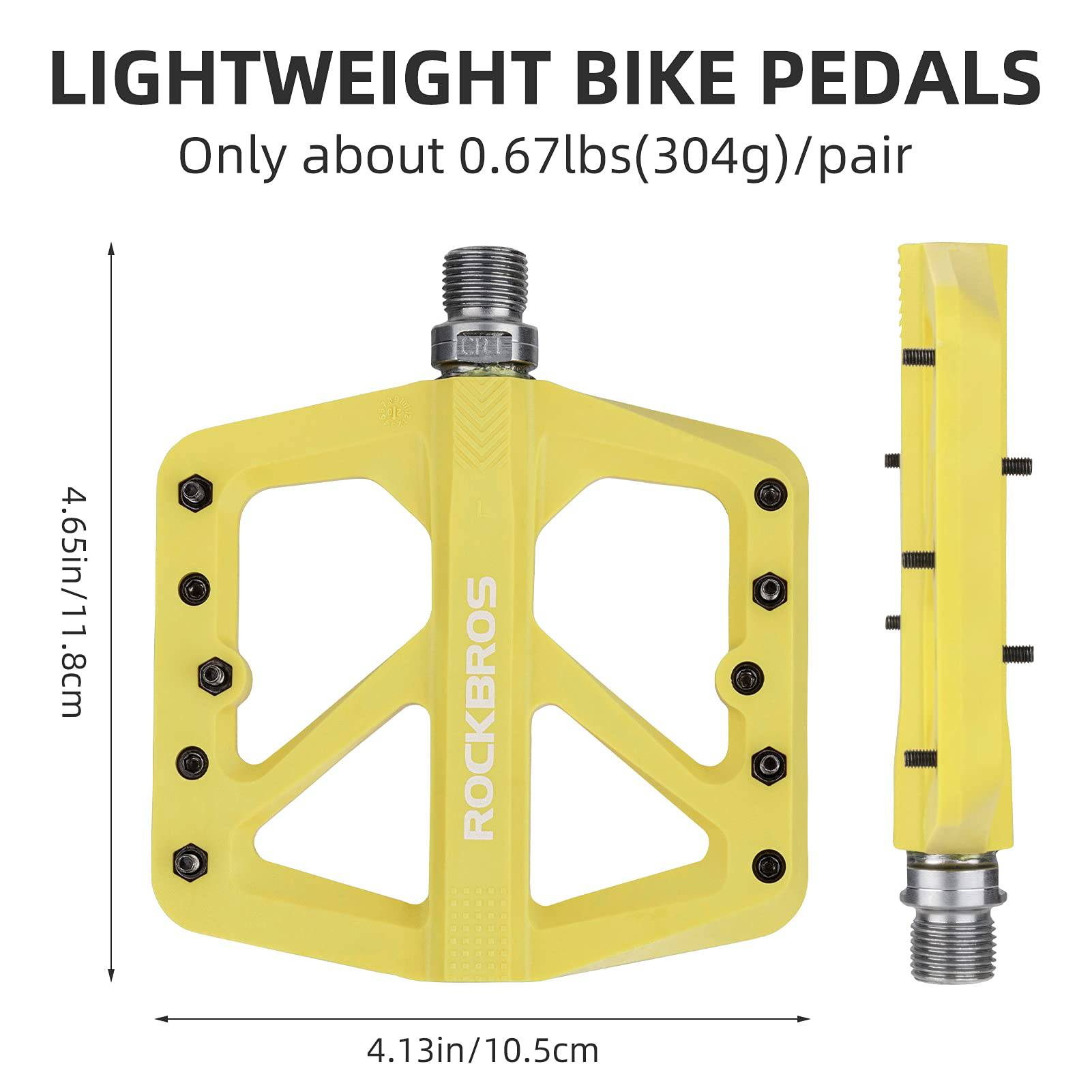 ROCKBROS Flat pedale 9/16 aus Nylon 3 Sealed Bearings rutschfest - Fahrradpedale ROCKBROS - EU - NooMii