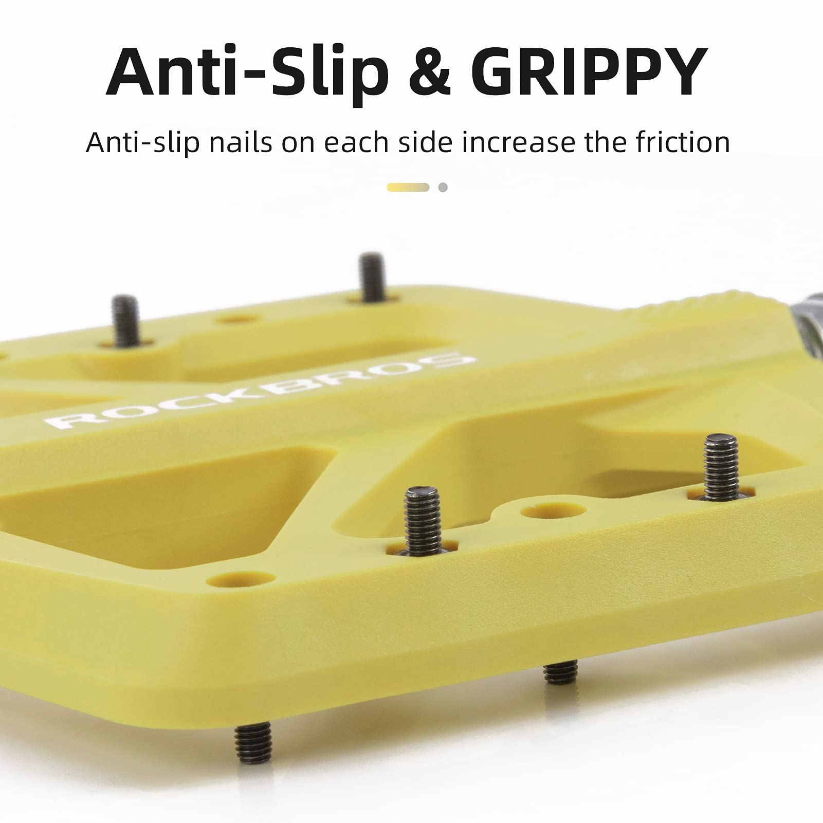 ROCKBROS Flat pedale 9/16 aus Nylon 3 Sealed Bearings rutschfest - Fahrradpedale ROCKBROS - EU - NooMii