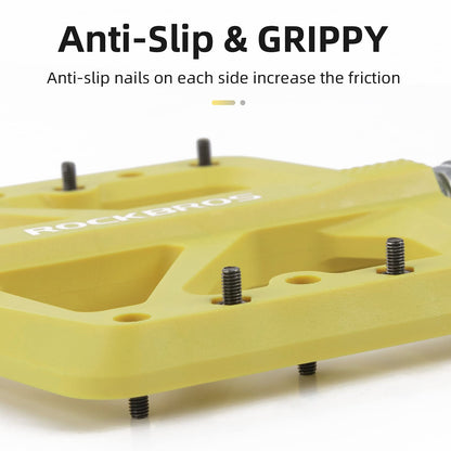 ROCKBROS Flat pedale 9/16 aus Nylon 3 Sealed Bearings rutschfest - Fahrradpedale ROCKBROS - EU - NooMii