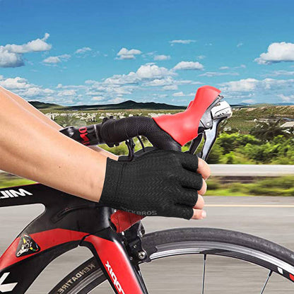 ROCKBROS Gel gemusterte Rutschfeste Halbfinger - Reithandschuhe - Fahrradhandschuhe ROCKBROS - EU - NooMii