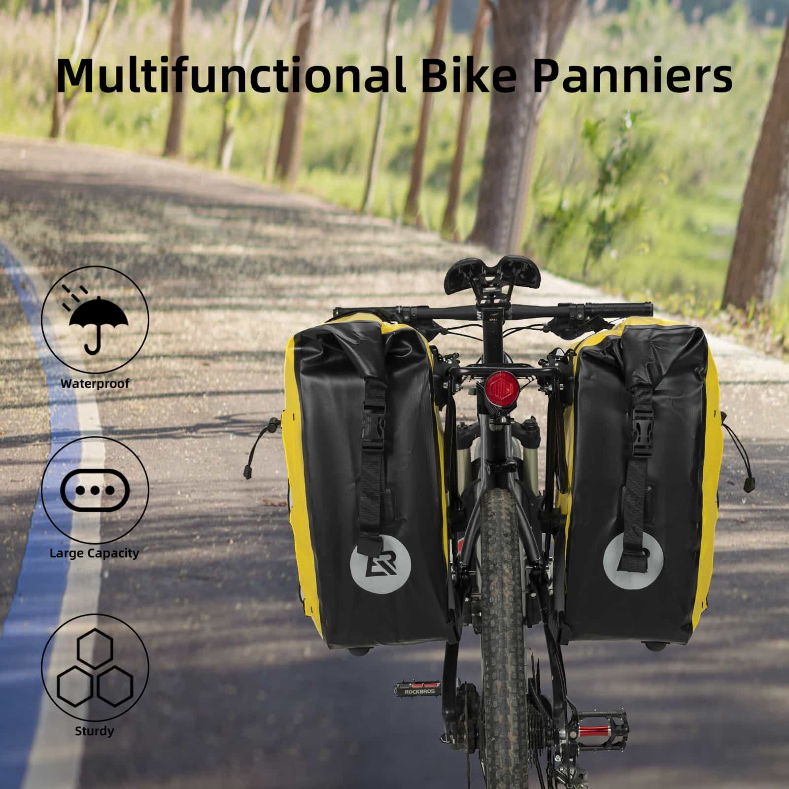 ROCKBROS Gepäckträgertasche 25L - 32L 100 % wasserdicht mit Tragegriff - Fahrradtaschen ROCKBROS - EU - NooMii