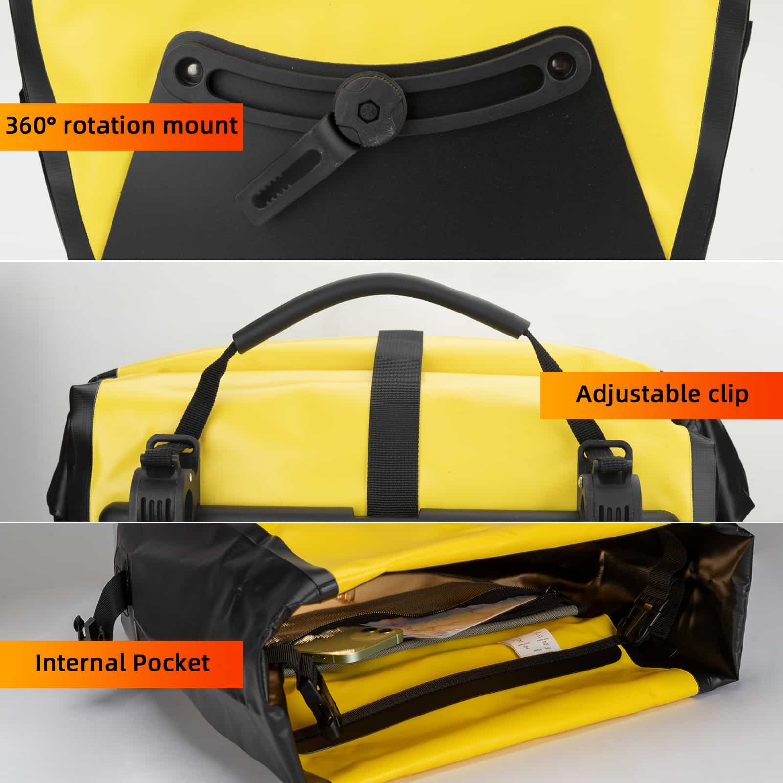 ROCKBROS Gepäckträgertasche 25L - 32L 100 % wasserdicht mit Tragegriff - Fahrradtaschen ROCKBROS - EU - NooMii