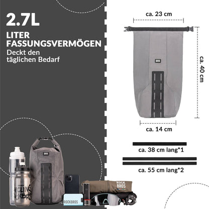 ROCKBROS Gepäckträgertasche Gepäckträger für Vordergabel 2,7 L, Wasserdicht - Fahrradtaschen ROCKBROS - EU - NooMii