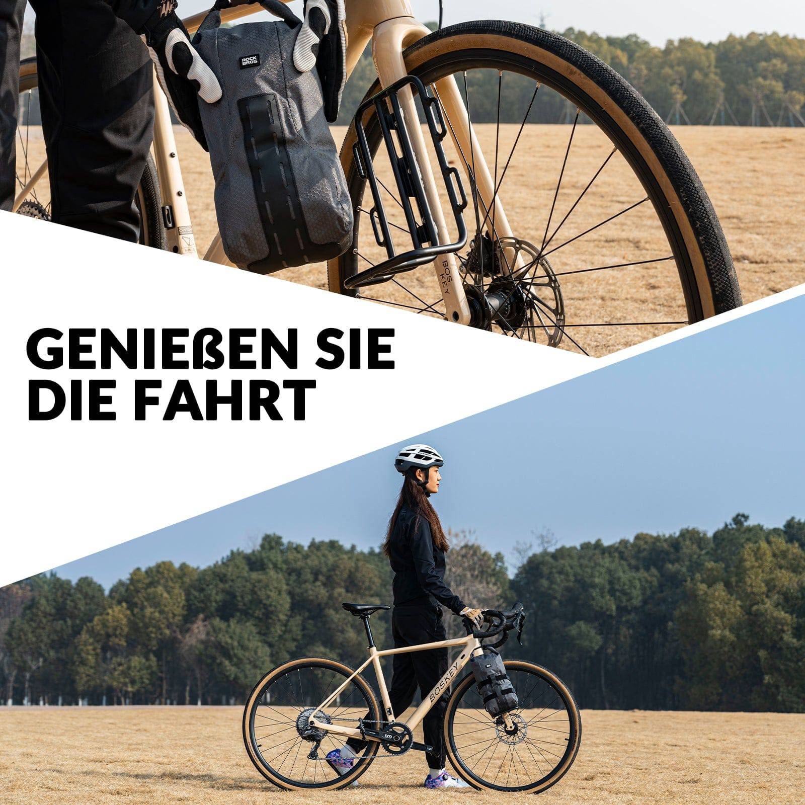 ROCKBROS Gepäckträgertasche Gepäckträger für Vordergabel 2,7 L, Wasserdicht - Fahrradtaschen ROCKBROS - EU - NooMii