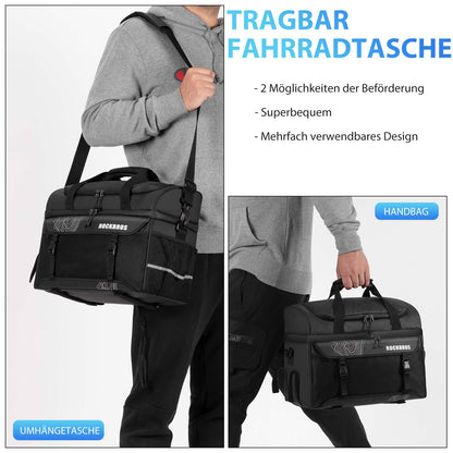 ROCKBROS Gepäckträgertasche mit Schultergurt Kühltasche isolierte Lunch Tasche Schwarz - Fahrradtaschen ROCKBROS - EU - NooMii