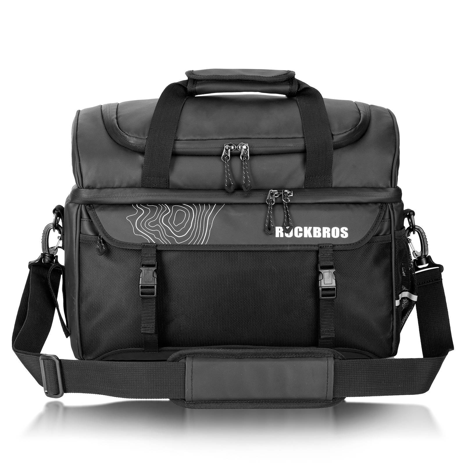 ROCKBROS Gepäckträgertasche mit Schultergurt Kühltasche isolierte Lunch Tasche Schwarz - Fahrradtaschen ROCKBROS - EU - NooMii