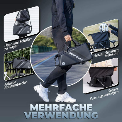 ROCKBROS Gepäckträgertasche Reflektierend Transporttasche 11,6 L mit Schultergurt - Fahrradtaschen ROCKBROS - EU - NooMii