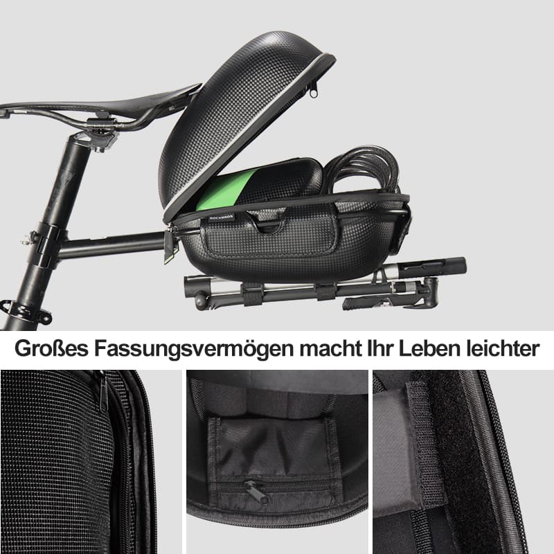 ROCKBROS Gepäckträgertasche Wasserfest Schnellspanner Design mit Halterung - Fahrradtaschen ROCKBROS - EU - NooMii