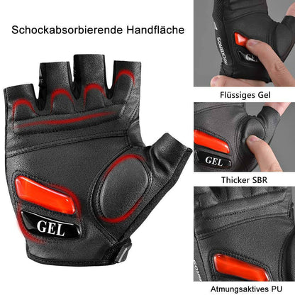 ROCKBROS Halbfinger MTB Handschuhe für Herren und Damen rutschfeste - Fahrradhandschuhe ROCKBROS - EU - NooMii