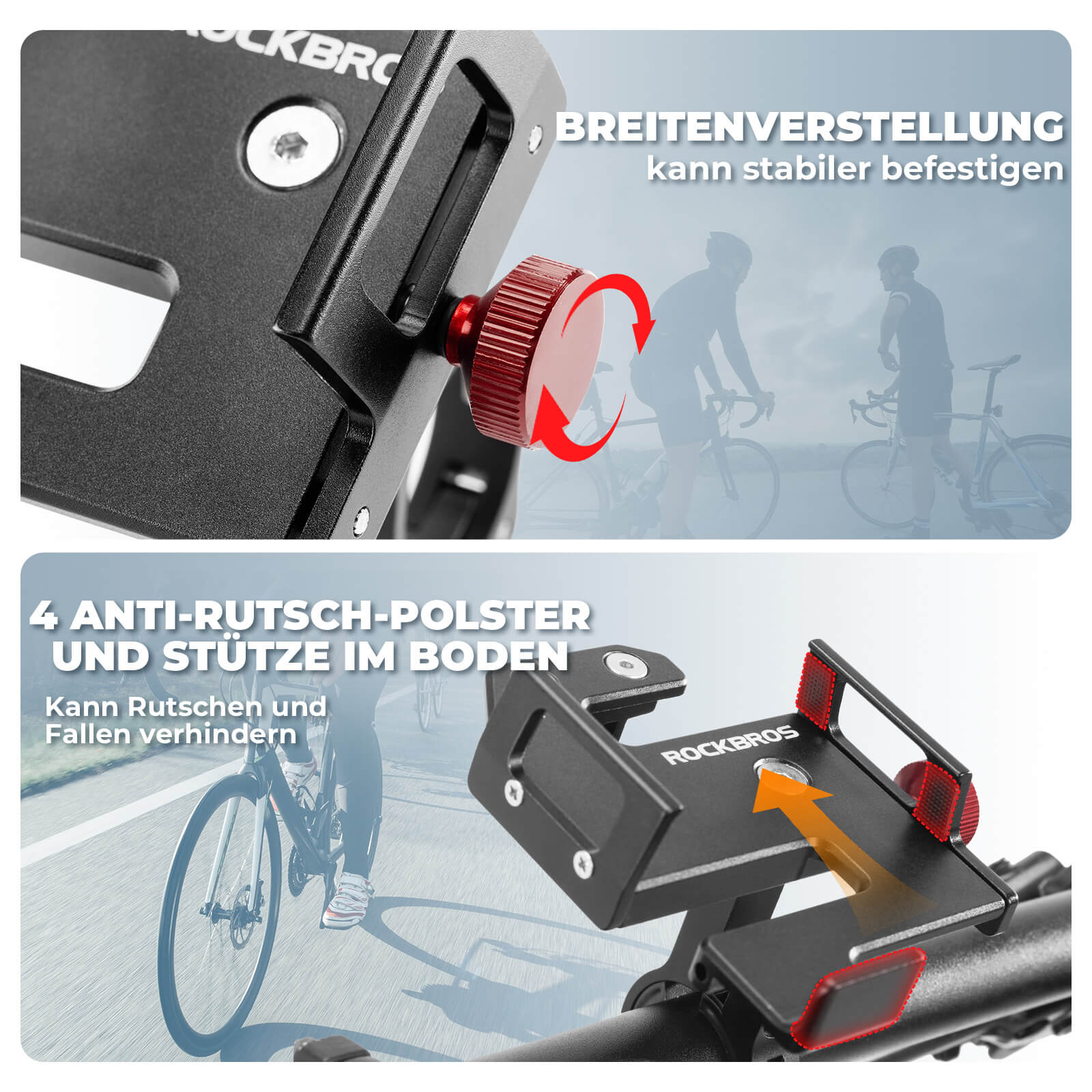 ROCKBROS Handyhalter Fahrrad für 4,7" - 7,09" - Fahrrad Handyhalterung ROCKBROS - EU - NooMii