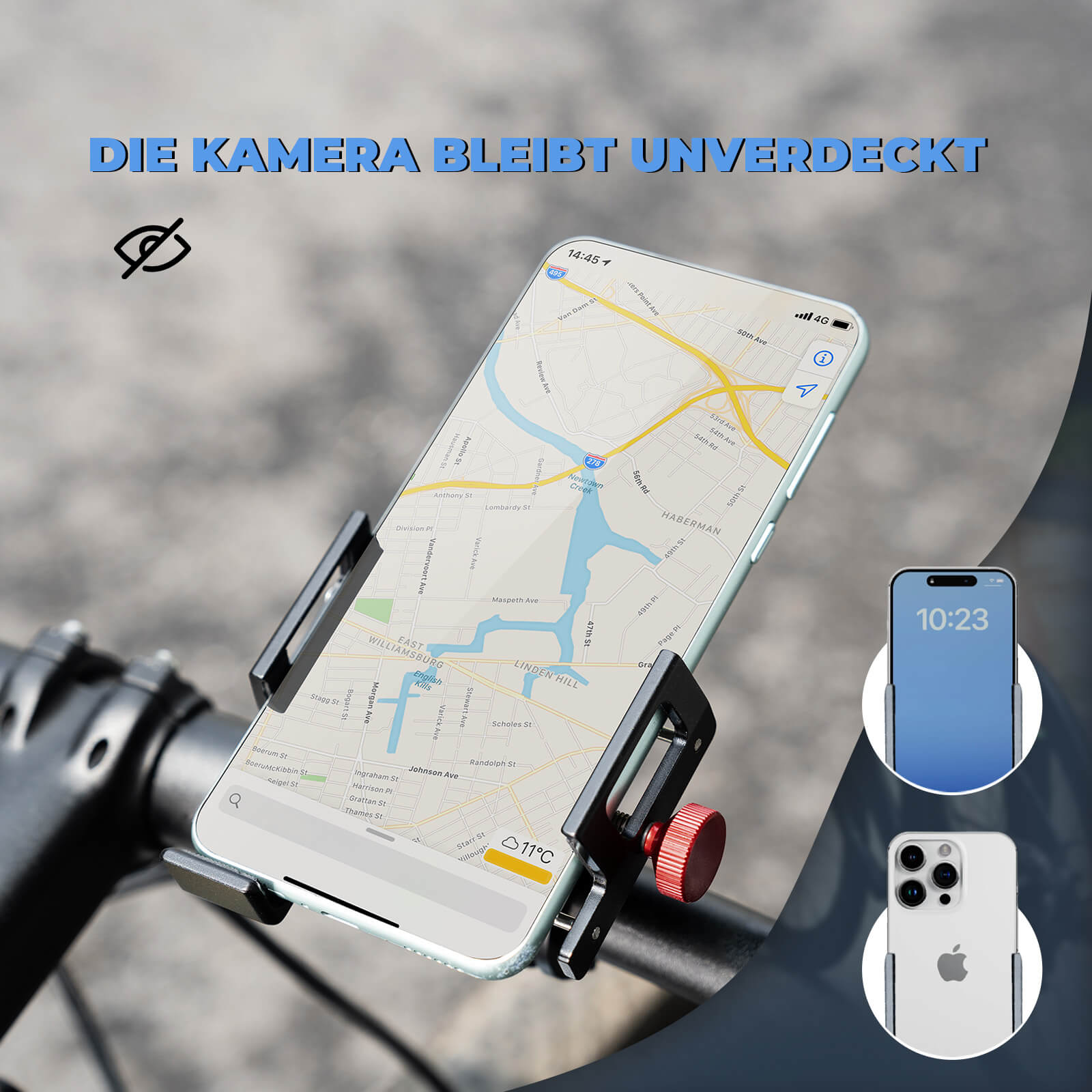 ROCKBROS Handyhalter Fahrrad für 4,7" - 7,09" - Fahrrad Handyhalterung ROCKBROS - EU - NooMii