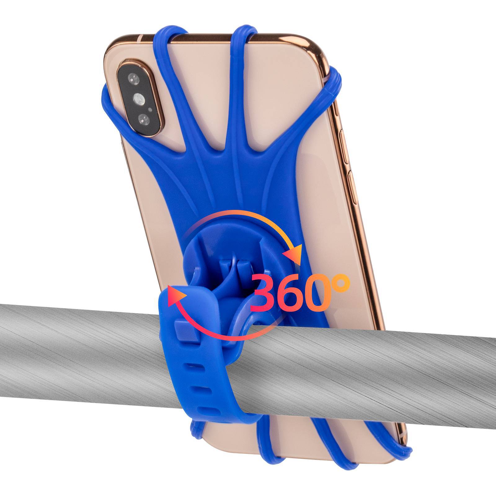 ROCKBROS Handyhalterung aus Silikon 360° Drehbar für Motorrad & Fahrrad - Fahrrad Handyhalterung ROCKBROS - EU - NooMii