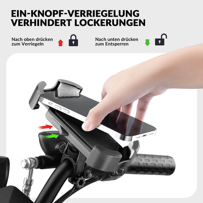 ROCKBROS Handyhalterung Fahrrad Handyhalter Motorrad 360° Drehbar für 4,7 - 7,0 Zoll - Fahrrad Handyhalterung ROCKBROS - EU - NooMii