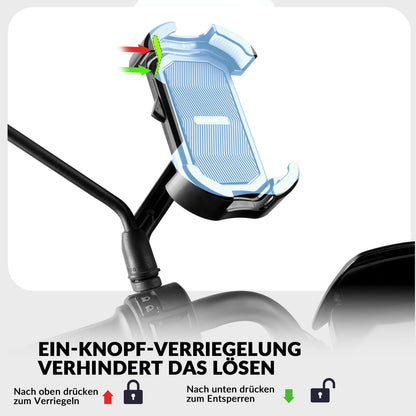 ROCKBROS Handyhalterung Fahrrad Handyhalter Motorrad 360° Drehbar für 4,7 - 7,0 Zoll - Fahrrad Handyhalterung ROCKBROS - EU - NooMii