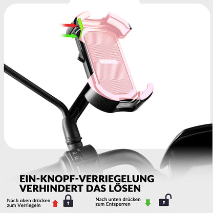 ROCKBROS Handyhalterung Fahrrad Handyhalter Motorrad 360° Drehbar für 4,7 - 7,0 Zoll - Fahrrad Handyhalterung ROCKBROS - EU - NooMii