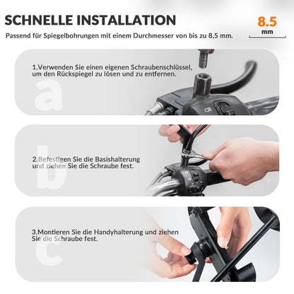 ROCKBROS Handyhalterung Fahrrad Handyhalter Motorrad 360° Drehbar für 4,7 - 7,0 Zoll - Fahrrad Handyhalterung ROCKBROS - EU - NooMii