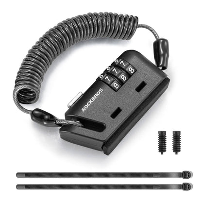 ROCKBROS Helm schloss 150 cm Zahlenschloss 3 - stellig Zahlencode - Fahrradschloss ROCKBROS - EU - NooMii