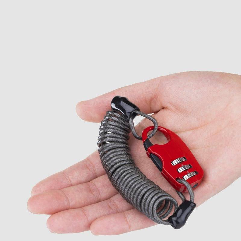 ROCKBROS Helmschloss Kabelschloss Leichtgewichts - Zahlenschloss - Fahrradschloss ROCKBROS - EU - NooMii