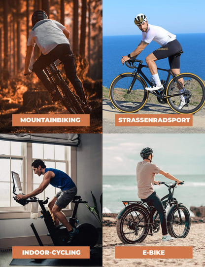 ROCKBROS Herren Fahrrad Trägerhose Lang Gepolstert - Fahrradhose ROCKBROS - EU - NooMii