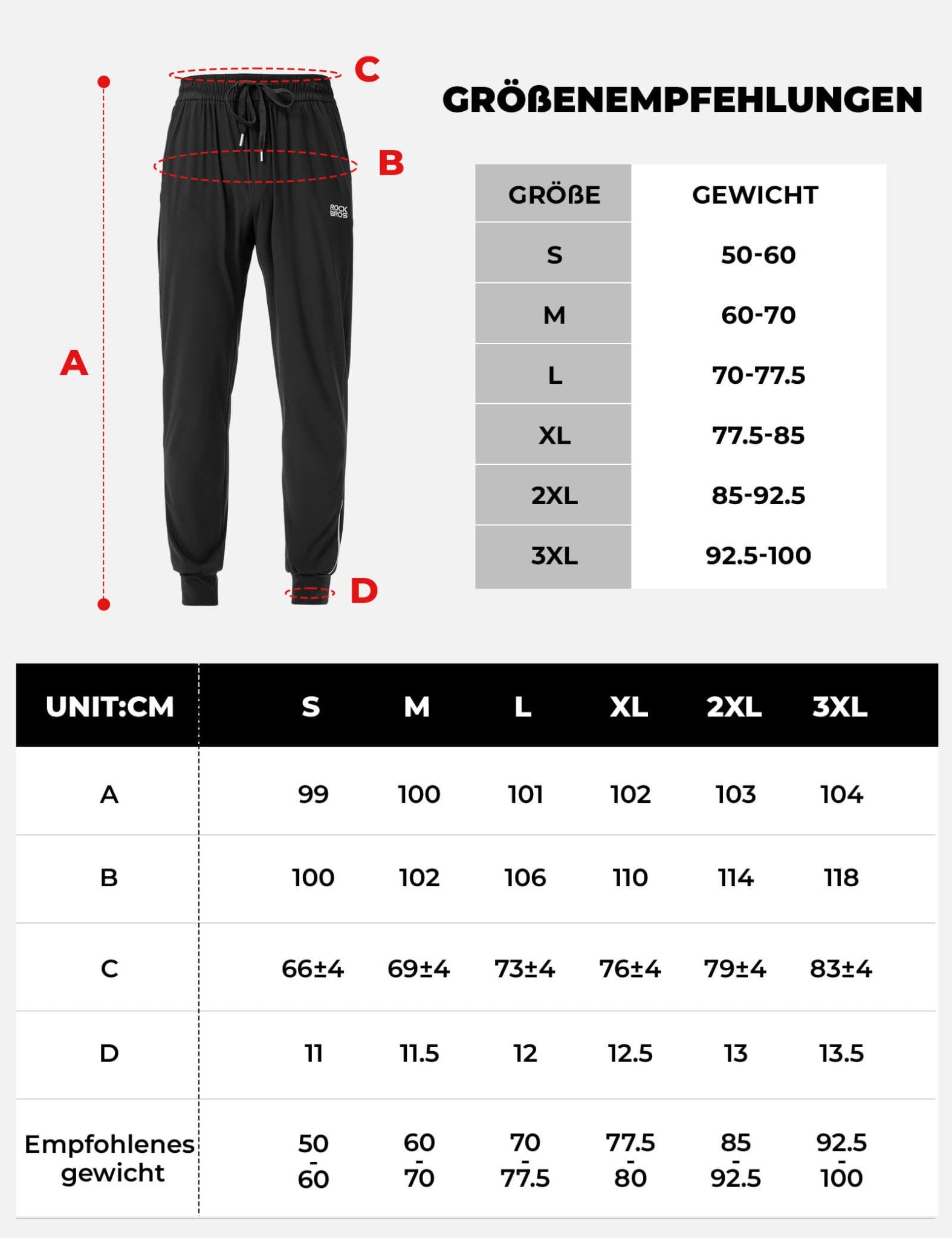 ROCKBROS Herren Fahrradhose Elastische Passform Sicherheitsstreifen - Fahrradhose ROCKBROS - EU - NooMii