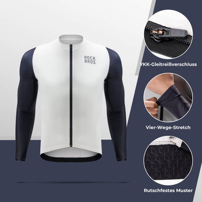 ROCKBROS Herren Langarm - Radtrikot Atmungsaktive Fahrrad Jersey Schnell Trocknend - Fahrradtrikot ROCKBROS - EU - NooMii