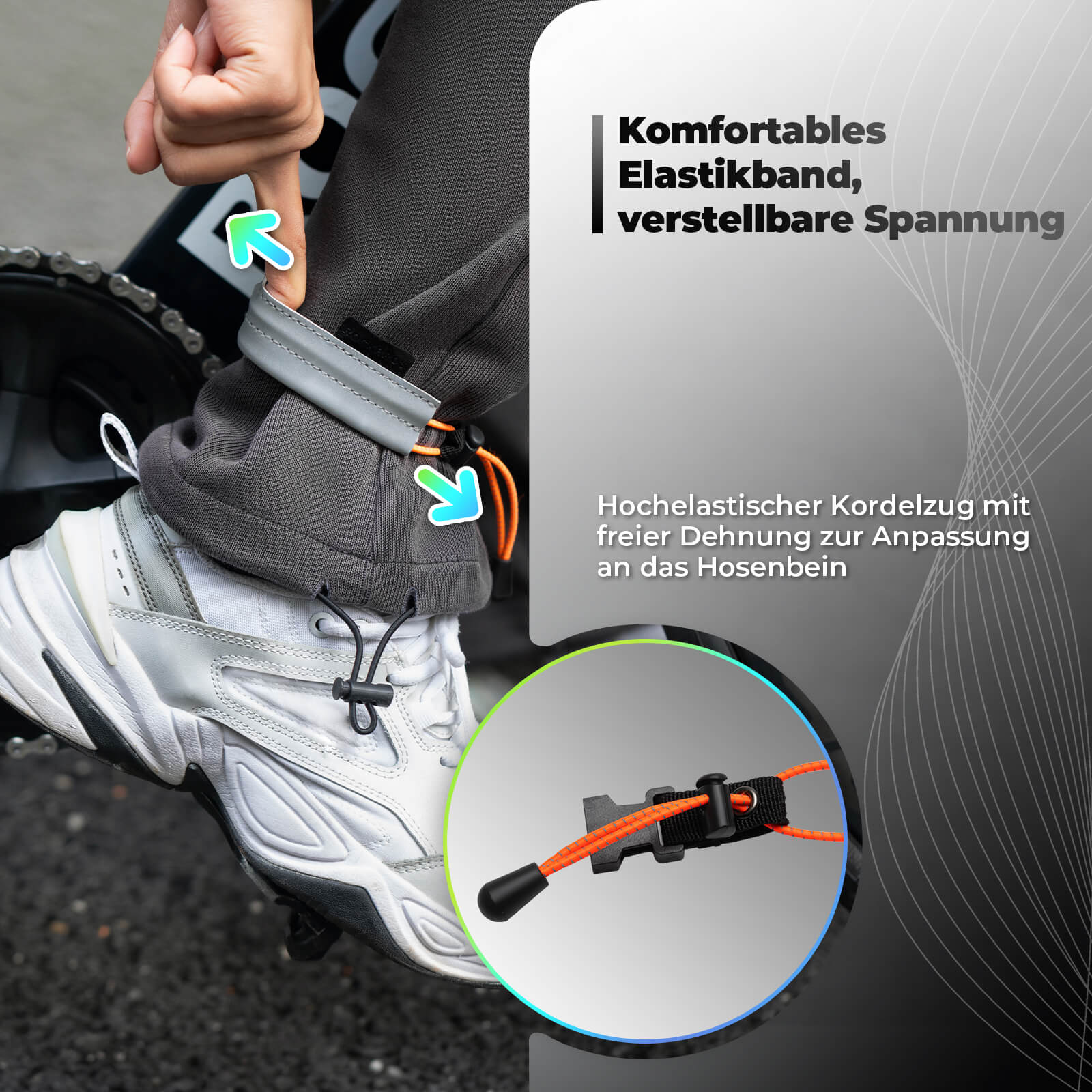 ROCKBROS Hosenband reflektierend für Radfahren Reflektorband - Hosenband & Gelenkbandage ROCKBROS - EU - NooMii