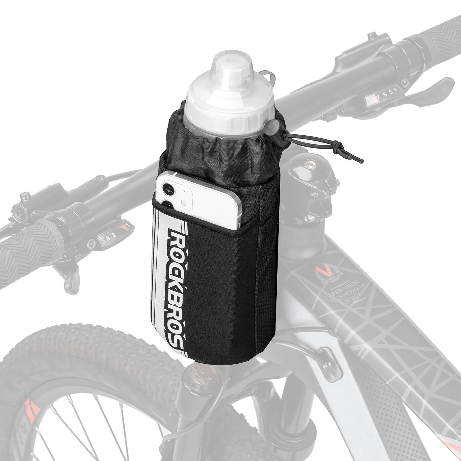 ROCKBROS Isolierte Fahrrad Lenkertasche mit Wasserflaschenhalter und Handytasche - Fahrrad Flaschenhalter ROCKBROS - EU - NooMii