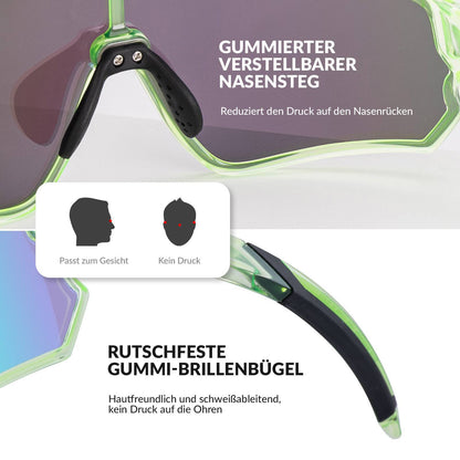 ROCKBROS Kinder Fahrradbrille UV400 - Schutz Polarisierte Sonnenbrille - Fahrradbrille ROCKBROS - EU - NooMii