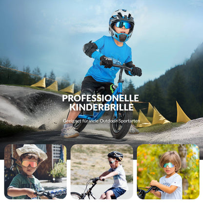 ROCKBROS Kinder Fahrradbrille UV400 - Schutz Polarisierte Sonnenbrille - Fahrradbrille ROCKBROS - EU - NooMii