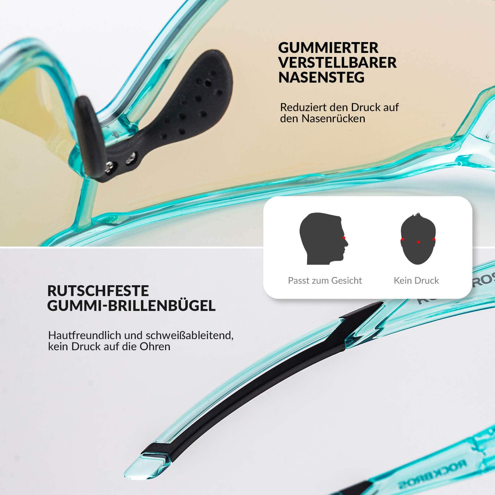 ROCKBROS Kinder Fahrradbrille UV400 - Schutz Selbsttönend Sonnenbrille - Fahrradbrille ROCKBROS - EU - NooMii