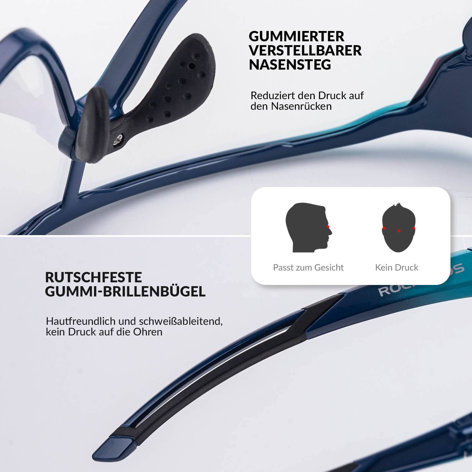 ROCKBROS Kinder Fahrradbrille UV400 - Schutz Selbsttönend Sonnenbrille - Fahrradbrille ROCKBROS - EU - NooMii