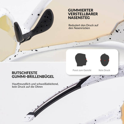 ROCKBROS Kinder Fahrradbrille UV400 - Schutz Selbsttönend Sonnenbrille - Fahrradbrille ROCKBROS - EU - NooMii