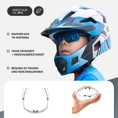 ROCKBROS Kinder Fahrradbrille UV400 - Schutz Selbsttönend Sonnenbrille - Fahrradbrille ROCKBROS - EU - NooMii
