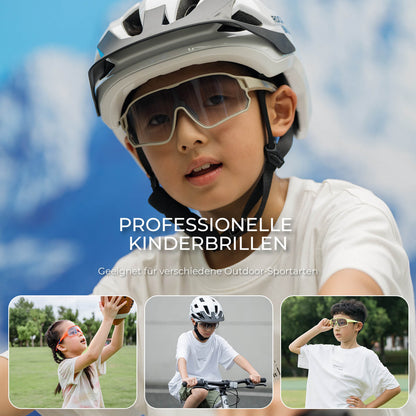 ROCKBROS Kinder Fahrradbrille UV400 - Schutz Selbsttönend Sonnenbrille - Fahrradbrille ROCKBROS - EU - NooMii