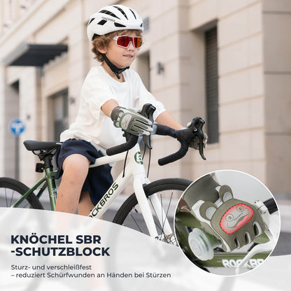 ROCKBROS Kinder Fahrradhandschuhe Atmungsaktiv & Rutschfest Mit SBR - Schutz - Fahrradhandschuhe ROCKBROS - EU - NooMii