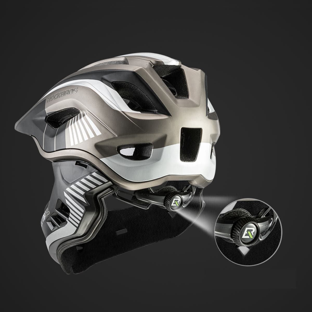 ROCKBROS Kinder helm Integriert Fahrradhelm mit Abnehmbarem Kinnschutz - Helme für Kinder ROCKBROS - EU - NooMii