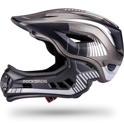 ROCKBROS Kinder helm Integriert Fahrradhelm mit Abnehmbarem Kinnschutz - Helme für Kinder ROCKBROS - EU - NooMii