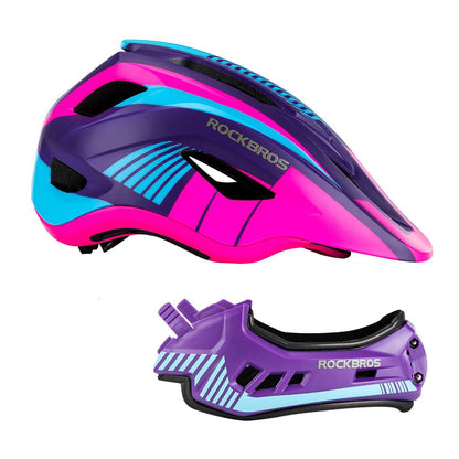 ROCKBROS Kinder helm Integriert Fahrradhelm mit Abnehmbarem Kinnschutz - Helme für Kinder ROCKBROS - EU - NooMii