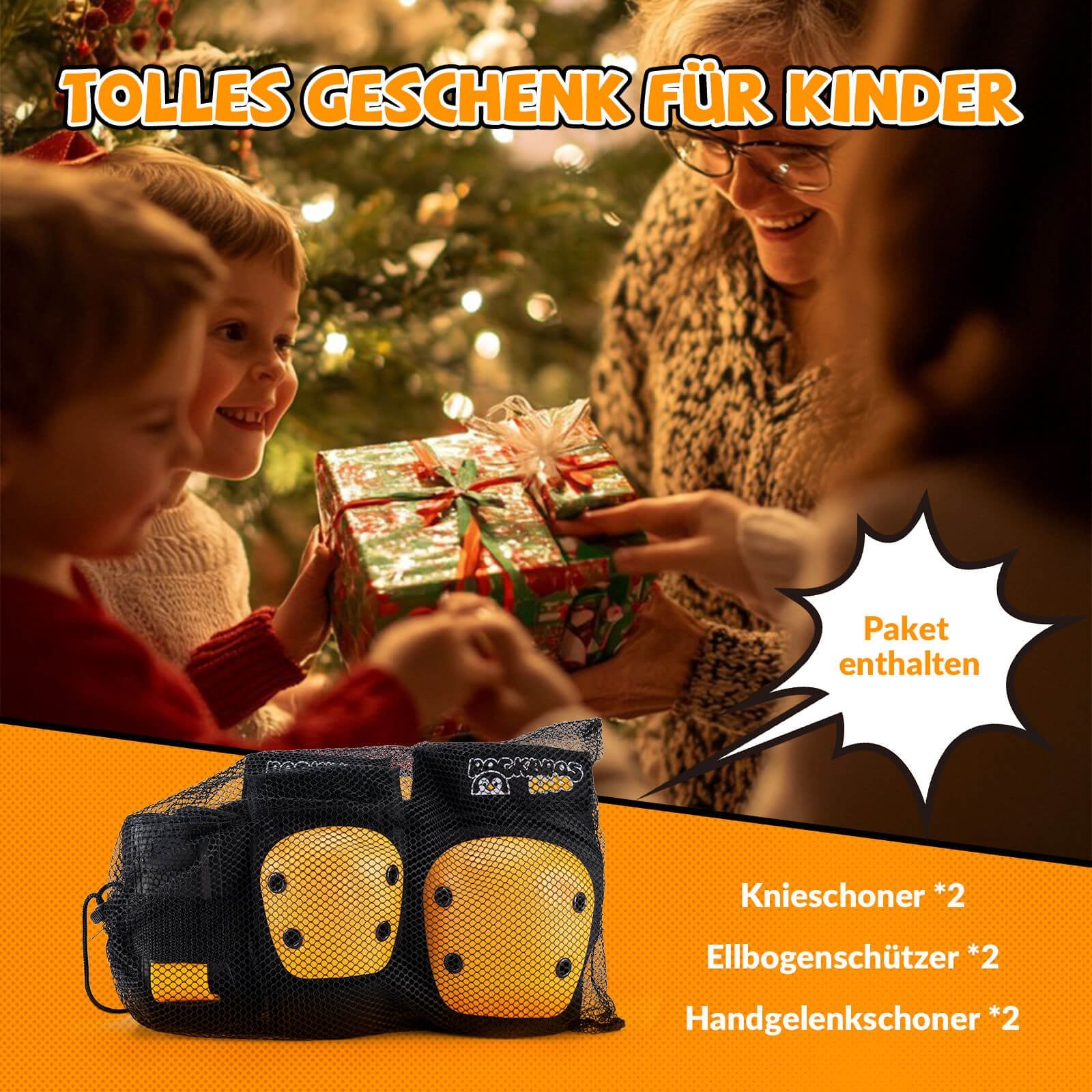 ROCKBROS Kinder Knieschoner 6 - in - 1 Komfort Schoner Set Protektoren Fahrrad Sport - Schoner ROCKBROS - EU - NooMii