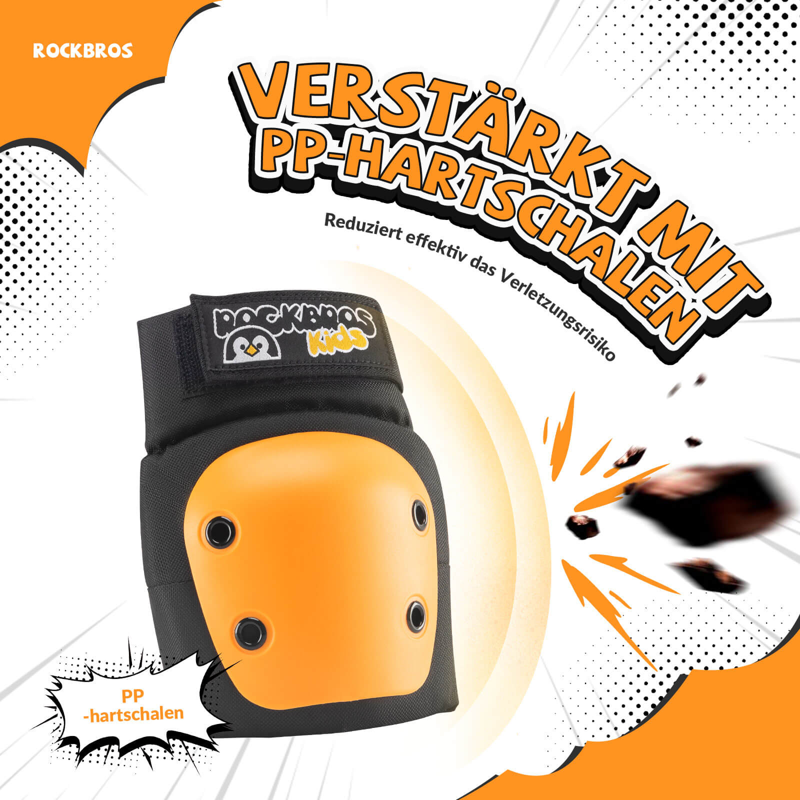 ROCKBROS Kinder Knieschoner 6 - in - 1 Komfort Schoner Set Protektoren Fahrrad Sport - Schoner ROCKBROS - EU - NooMii