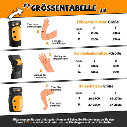 ROCKBROS Kinder Knieschoner 6 - in - 1 Komfort Schoner Set Protektoren Fahrrad Sport - Schoner ROCKBROS - EU - NooMii