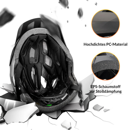 ROCKBROS Kinderhelm BMX MTB Downhill Helm mit Abnehmbarem Kinnschutz und Krempe - Helme für Kinder ROCKBROS - EU - NooMii