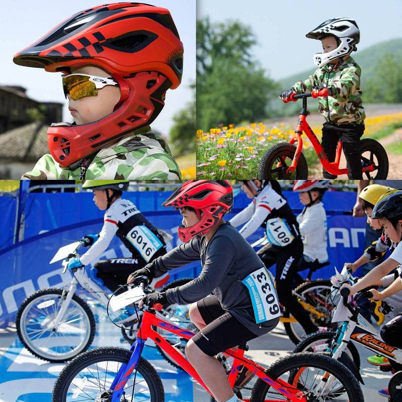 ROCKBROS Kinderhelm Integralhelm mit Abnehmbare Kinnschutz für Jungen/Mädchen - Helme für Kinder ROCKBROS - EU - NooMii