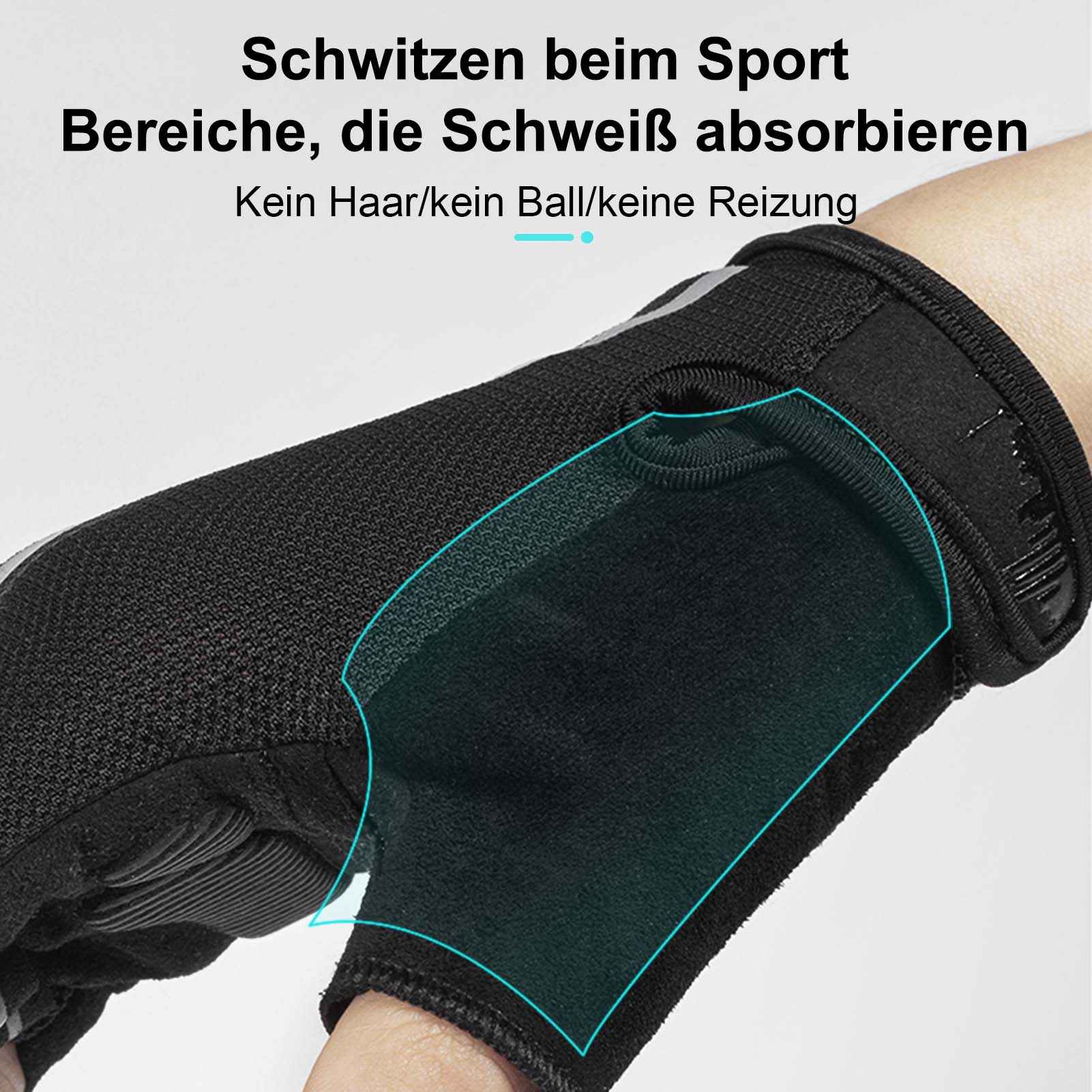 ROCKBROS Kurz Fahrradhandschuhe SBR Stoßdämpfend rutschfest Unisex - Fahrradhandschuhe ROCKBROS - EU - NooMii