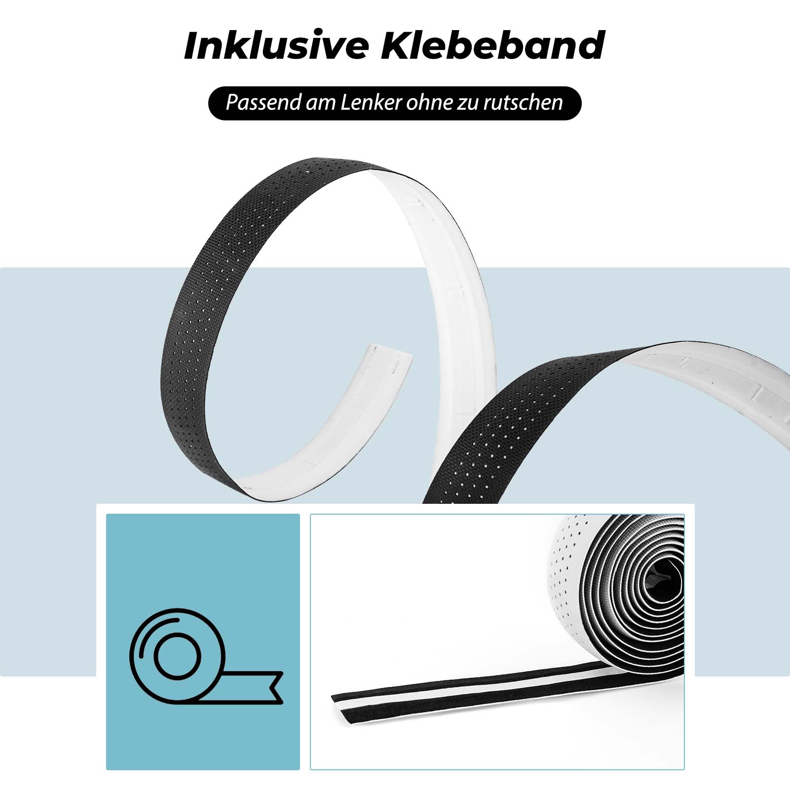 ROCKBROS Lenkerband Rennrad Rutschfest Stoßdämpfer Griffband 2 Rollen - Lenkerband ROCKBROS - EU - NooMii