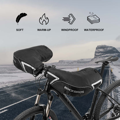 ROCKBROS Lenkerstulpen Lenker Gefüttert Abdichtung Handschuhe Schwarz - Lenkerstulpe ROCKBROS - EU - NooMii