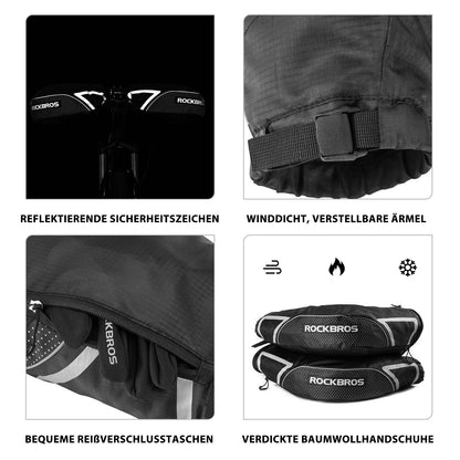 ROCKBROS Lenkerstulpen Lenker Gefüttert Abdichtung Handschuhe Schwarz - Lenkerstulpe ROCKBROS - EU - NooMii
